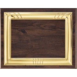Targa in legno con cornice