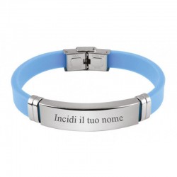 BRACCIALE ACCIAIO E EVA...